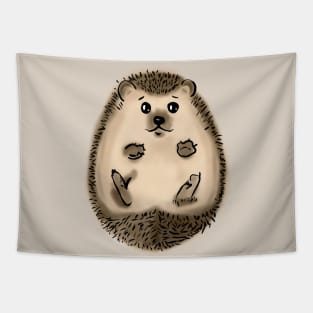 Kawaii hedgehog Tapestry