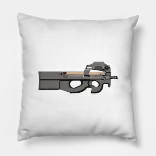 P90 Compact Submachine Gun Pillow