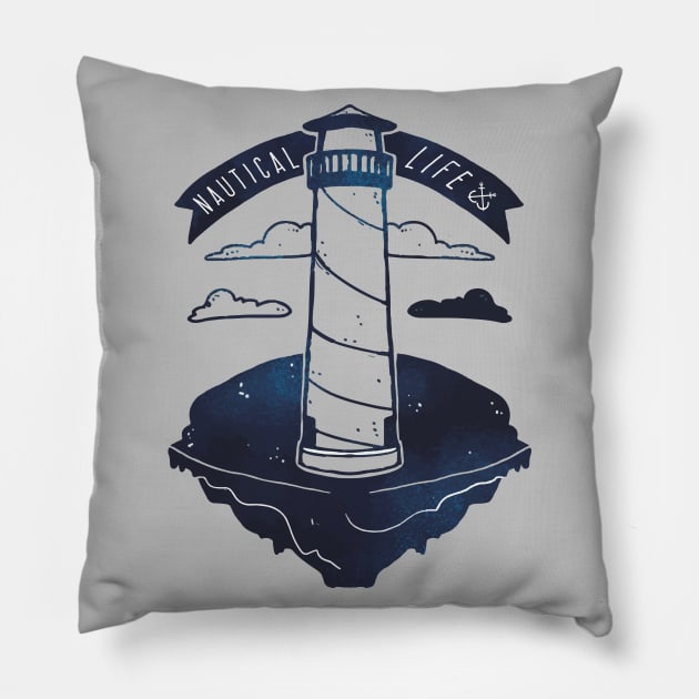 Lighthouse - nautical life shirt Pillow by OutfittersAve