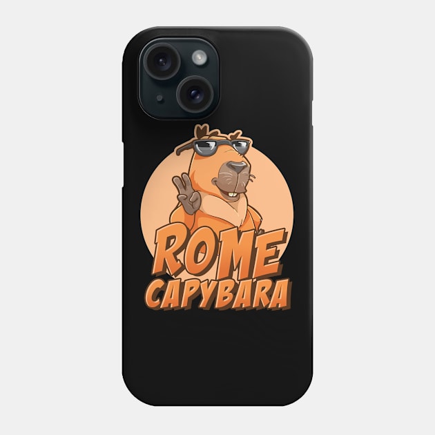 Rome capybara Phone Case by NeedsFulfilled