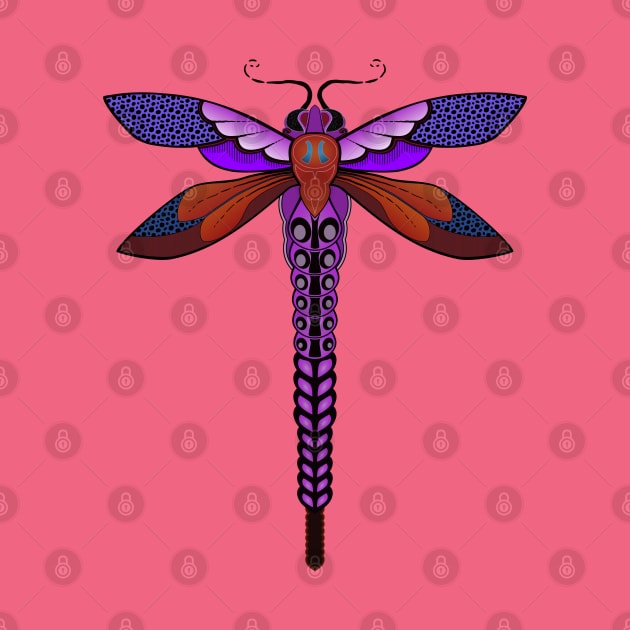 Purple Dragonfly by SunGraphicsLab