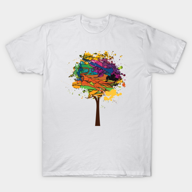 Paint Tree Hugger - T-Shirt | TeePublic