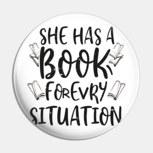 she has a book for every situation Pin