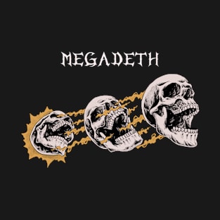 Three Skull Vintage Megadeth T-Shirt