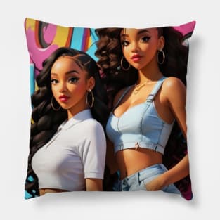 Beauty Ebony Girls 2024 Pillow