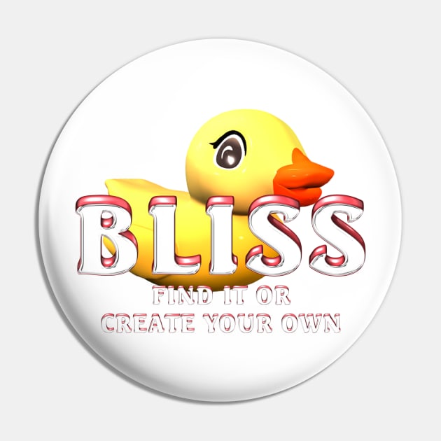 Rubber Duck Bliss Pin by teepossible