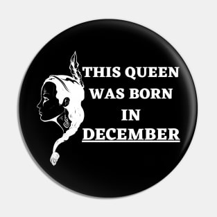 Birthday Gifts for Women December Women This Queen Was Born in December Pin