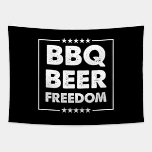 BBQ Beer Freedom design Tapestry