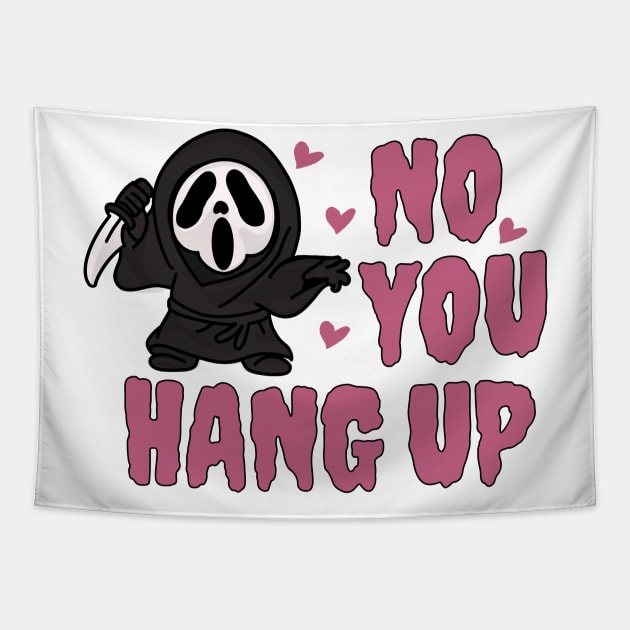 No you hang up ghost face Tapestry by SHAIKY