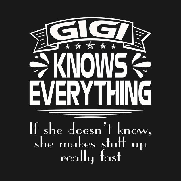 Gigi Knows Everything If She Doesn't Know Gift by flandyglot