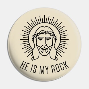 Jesus is my rock Pin