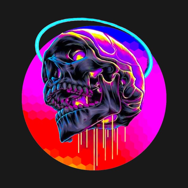 Colorful Skull by CazzyShop