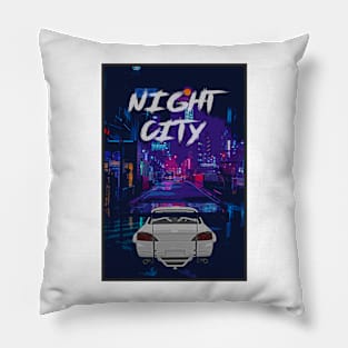 Night city japan Pillow