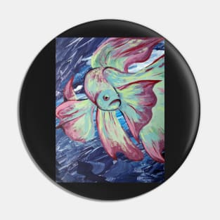 Teal Betta Pin