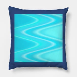 turquoise waves Pillow