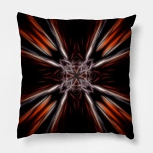 Abstract futuristic stylized cross, stylization of Maltese cross 2 Pillow