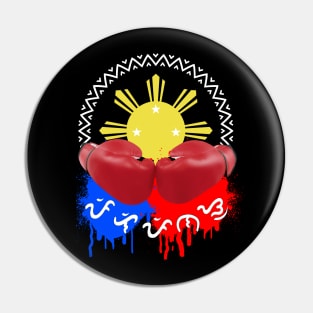 Philippine Sun x Boxing gloves / Baybayin word Pilipinas (Philippines) Pin