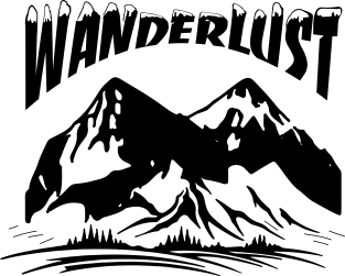 Wanderlust Mountains Magnet