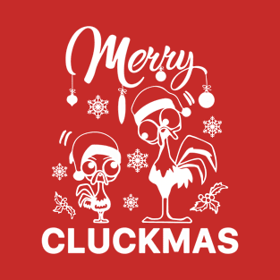 Merry Cluckmas Funny Christmas Chicken T-Shirt