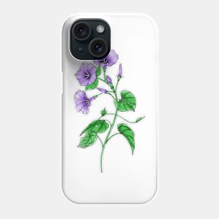 Purple Morning Glory Phone Case