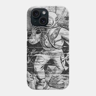 vintage comic diver under the sea Phone Case