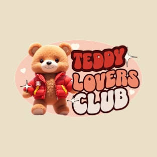 Cute Teddy personified with red jacket Kids T-Shirt