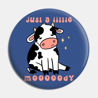 Just a little moody a cute and funny moody cow Pin