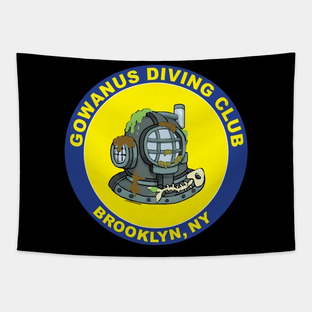 GOWANUS DIVING CLUB Tapestry by WinstonsSpaceJunk