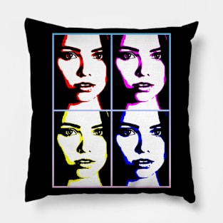 Portrait in 4 colors Pillow