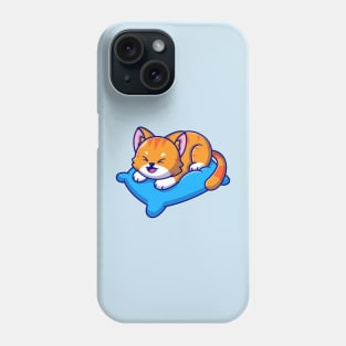 Cute Cat Playing On Pillow Cartoon Phone Case
