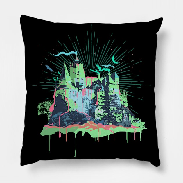 GOOPY CASTLE II Pillow by Showdeer