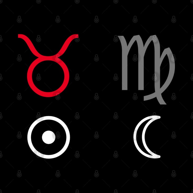 Taurus Sun Virgo Moon Zodiac Sign by Horosclothes