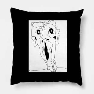 Screaming Face Pillow