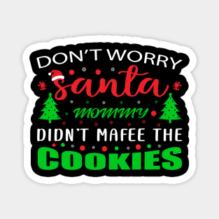 Santa Cookies T - Shirt Design Magnet