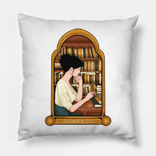 Love your local bookshop Pillow