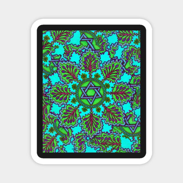 Elaborate Star of David Magnet by astrongwater