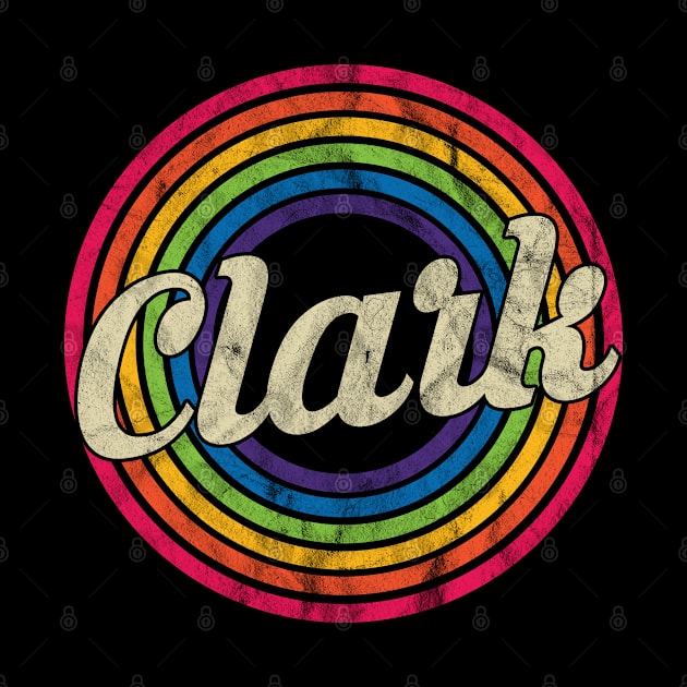 Clark - Retro Rainbow Faded-Style by MaydenArt