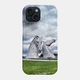 The Kelpies at The Helix, Falkirk, Scotland Phone Case