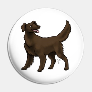 Dog - Flat-Coated Retrievers - Liver Pin