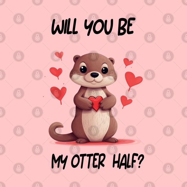 Wil You Be My Otter Half? by Mysticalart