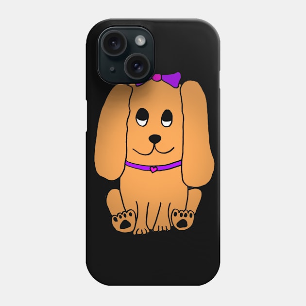 Doggie with bow Gift Idea Cocker Spaniel Phone Case by Littlelimehead