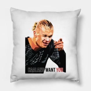 Erling Haaland Funny Pillow