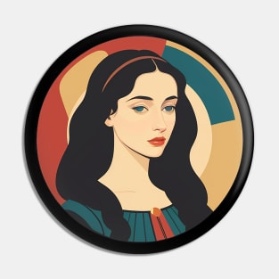 Renaissance Woman Who Really Wishes She Was Somewhere Else Pin