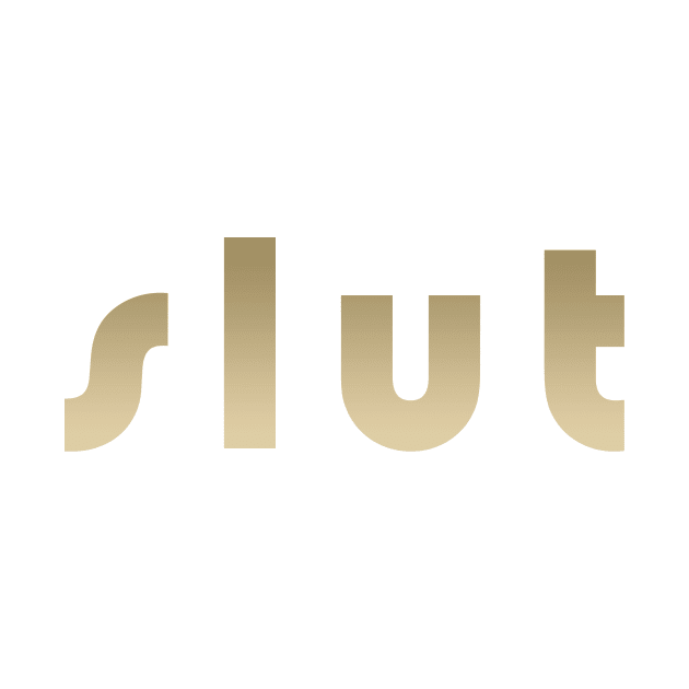 SLUT Retro Design Vintage Look Gradient by ClothedCircuit