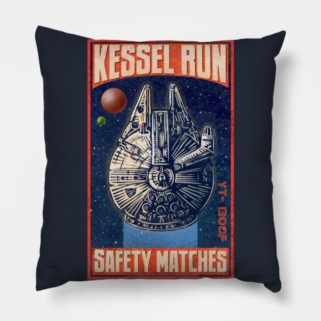 Kessel Run Brand Pillow by ChetArt