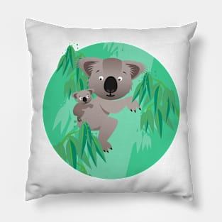 Animals in the nursery - koalas in the jungle Pillow