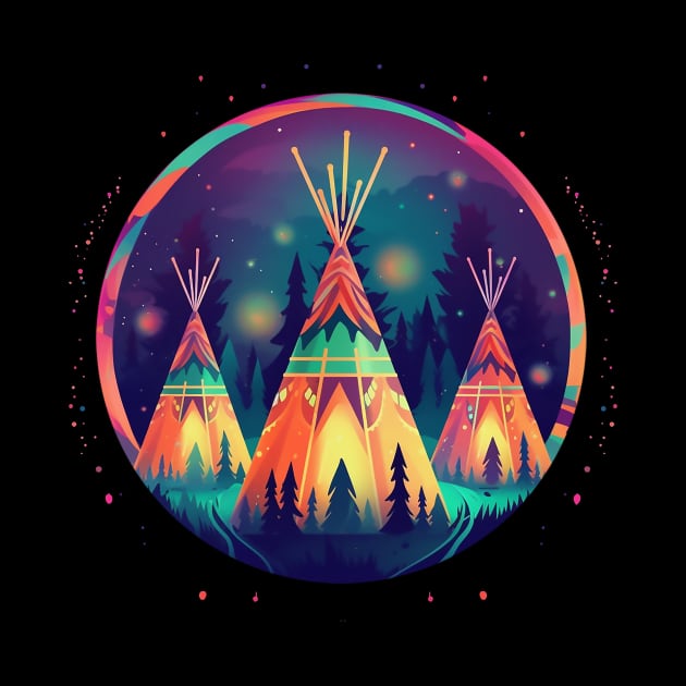 Three Teepees by DavidLoblaw