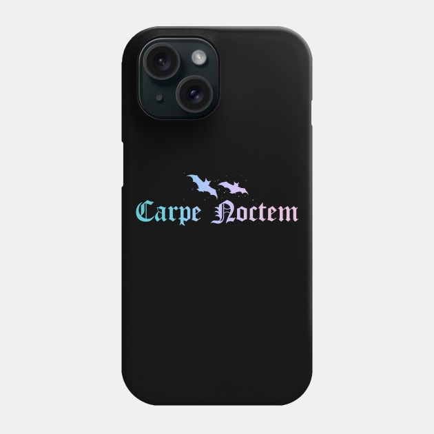 Carpe Noctem Pastel Phone Case by btcillustration