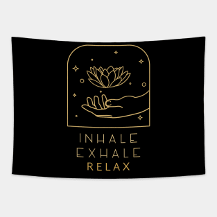 Inhale Exhale Relax Tapestry