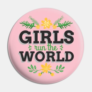 Girls Run The World Girl Power Feminist Feminism Pin